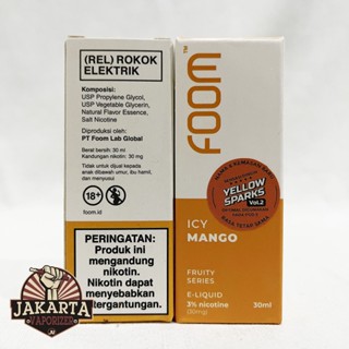 [SALT] FOOM YELLOW SPARKS V2 MANGO 30ML 30MG SALTNIC BY FOOM LAB
