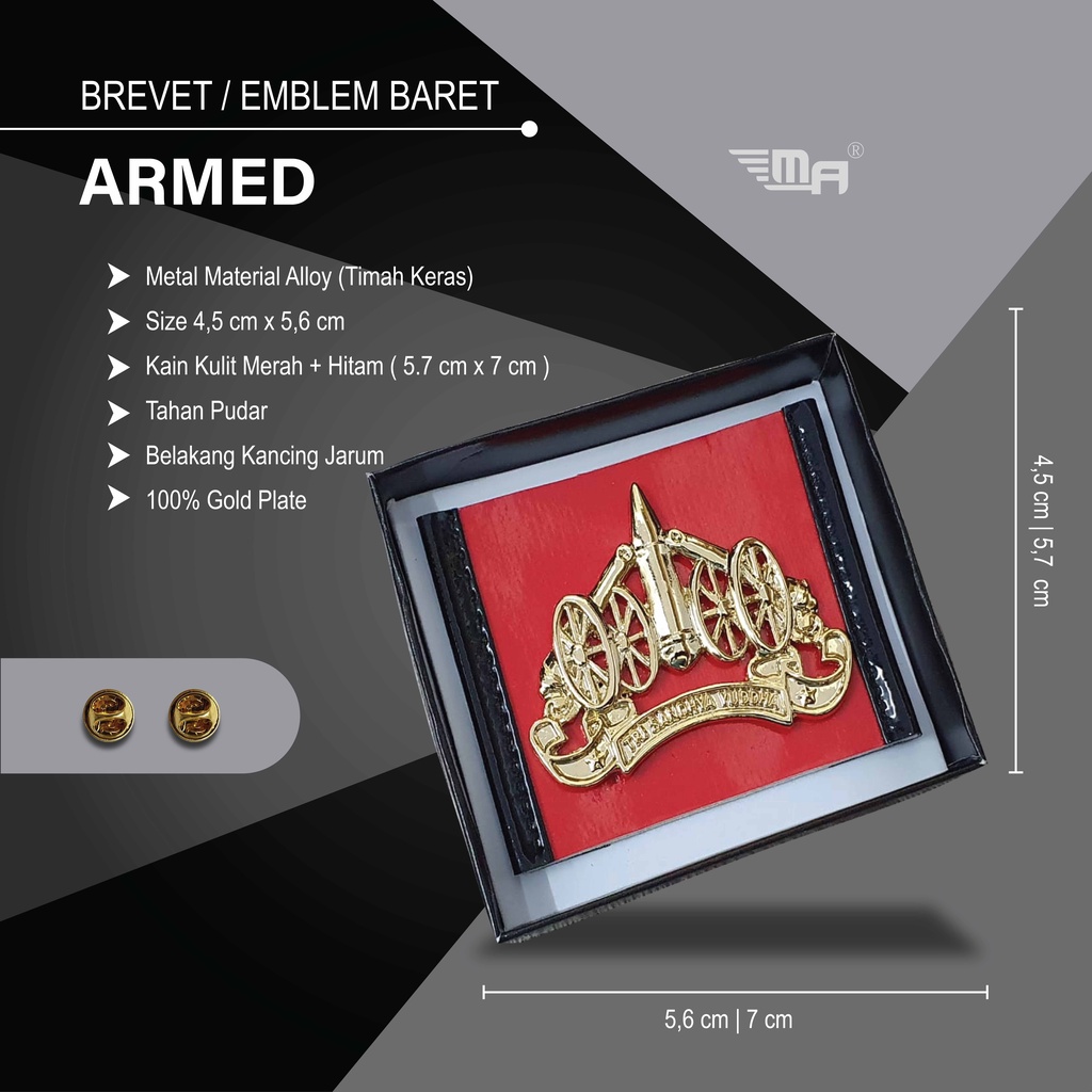 EMBLEM ARMED BARET BRIVET BREVET