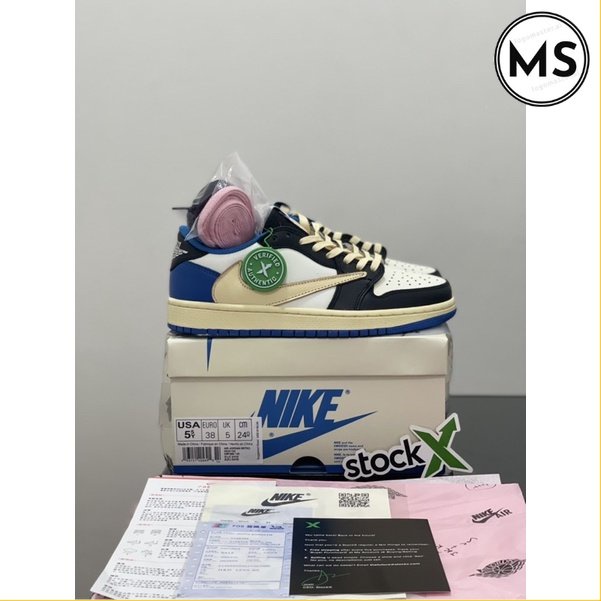 Sepatu Nike Air Jordan 1 Low Fragment X Traviz Scoot BNIB Sneakers Ms1