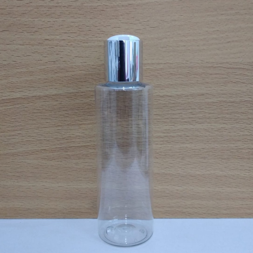 Botol Plastik PET 150ml RF Bening Tutup Presstop Luxury Neck