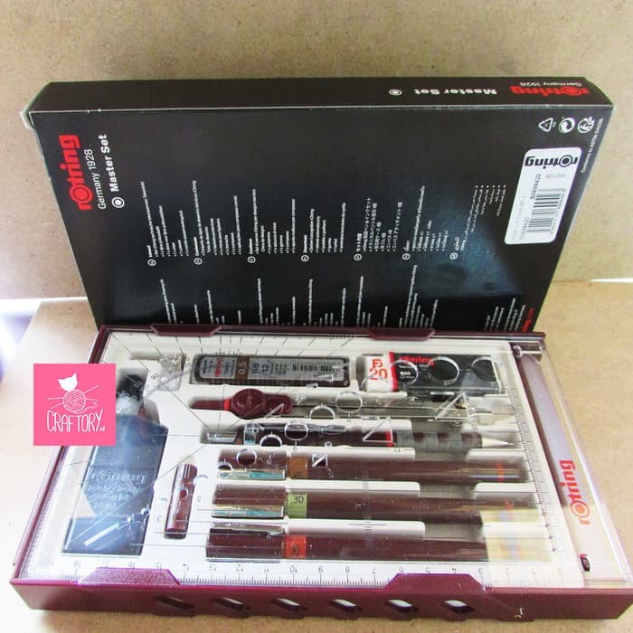 ROTRING Rapido College Set 0.1/0.3/0.5 Technical Drawing Pen