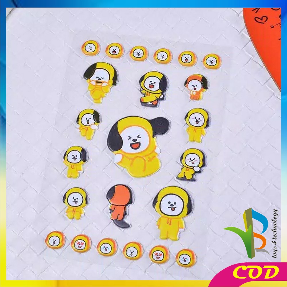 RB-C2 Stiker Bubble Kartun 3D Sticker untuk Handphone / Laptop / Dekorasi