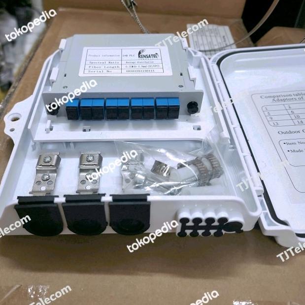 odp 8 core lengkap box splitter 1:8 / full set SC Upc