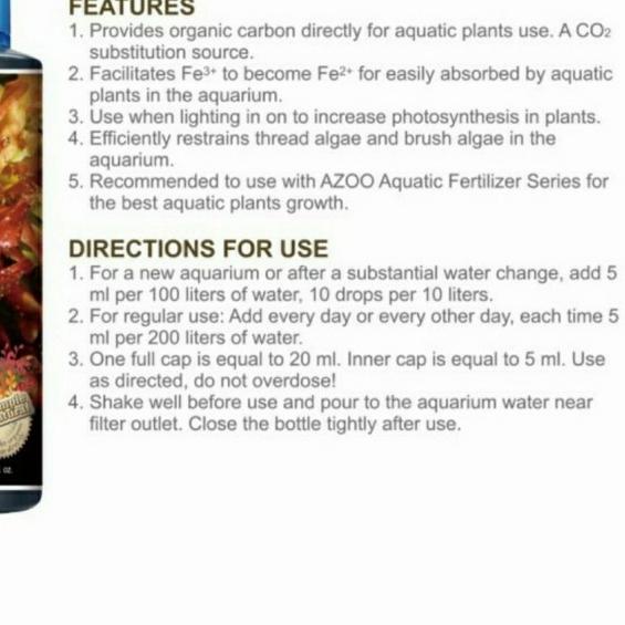 Azoo carbon plus Aquascape