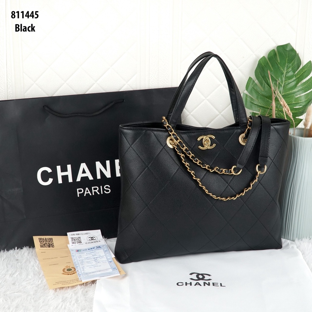 Ch Calfskin Stitched Tote 811445