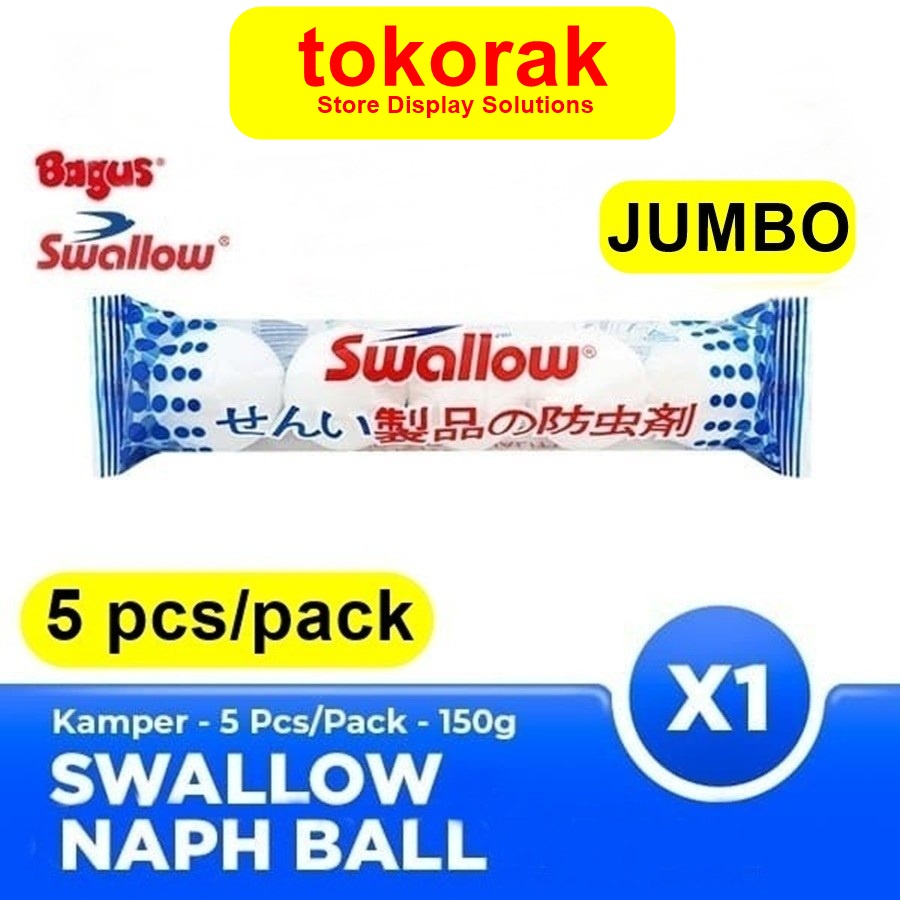 KAMPER SWALLOW TOILET JUMBO BALL ISI 5 NAPHTHALENE BALL S-114 KAMPER BARUS