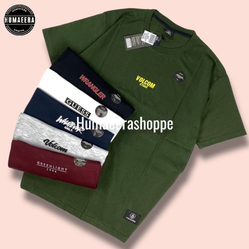 (L) Kaos distro pria | kaos oblong motif simpel | kaos hurley volcom insight under armour boss spyderbilt reebok pull &amp; bear bombbogie converse greenlight