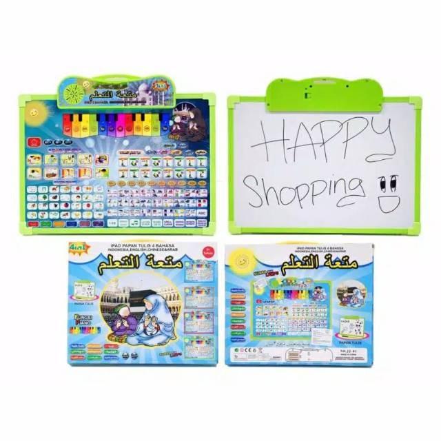 TERMURAH  IPAD BOOK PAPAN TULIS ANAK 4 BAHASA