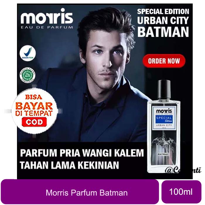 [EDP BATMAN EDITION] [100ML] [BPOM] Morris Batman Special Edition 100ml - Urban City_Cerianti