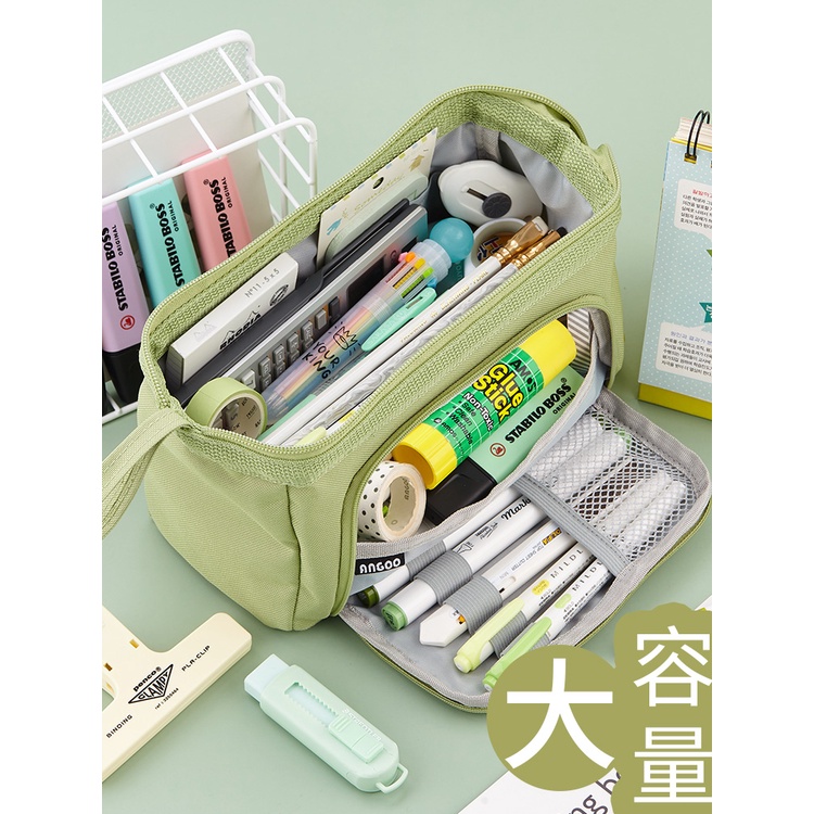 

2022New Window Boat Type Large Capacity Pencil Case SimpleinsGood-looking Popular Girl Middle School