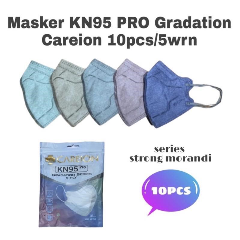 MASKER CAREION KN95 5 PLY PRO GRADATION SERIES MASKER KN 95 PRO DEWASA 10 PICS