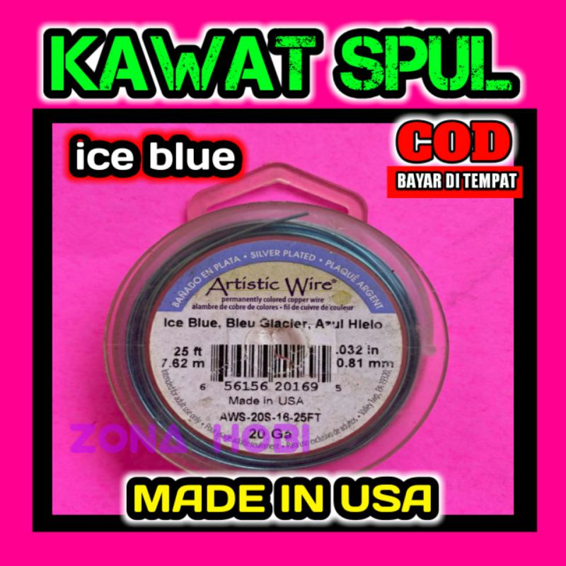 tamiya kawat tamiya lilitan spul dinamo artistic wire ice blue