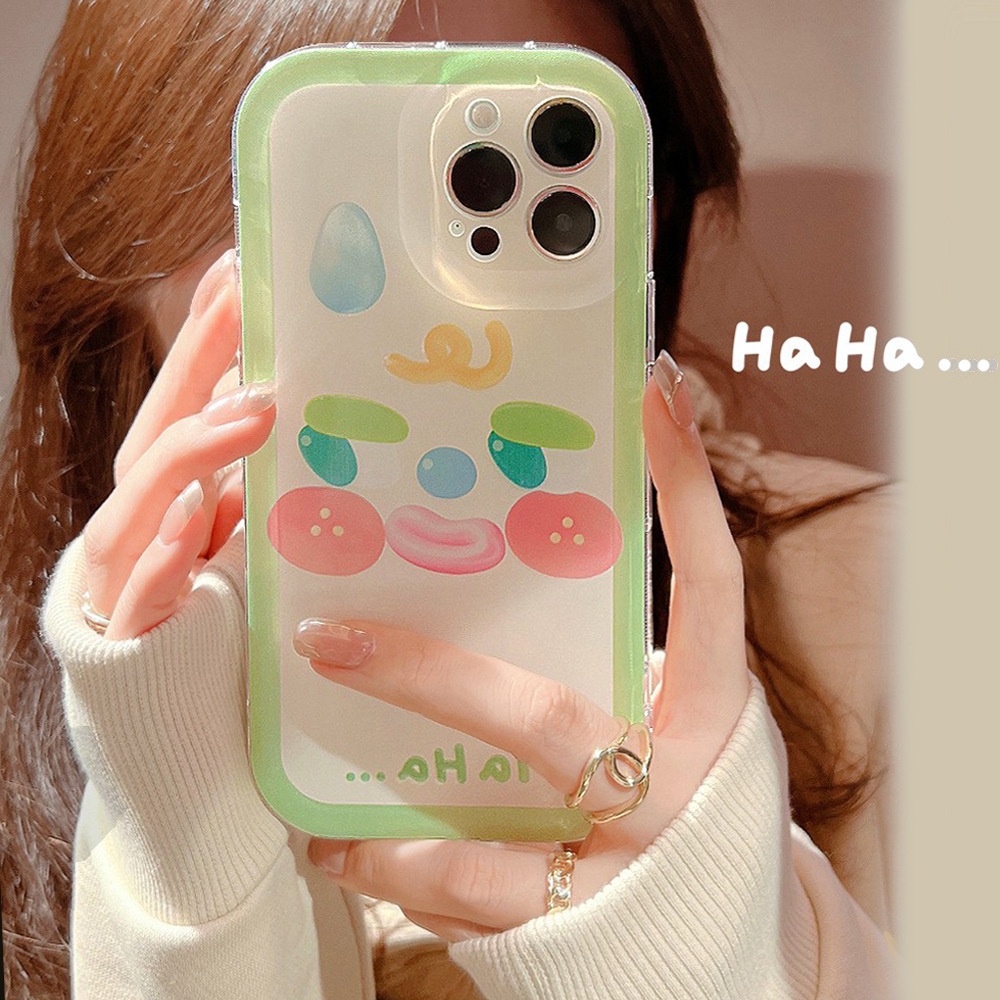 Ins HAHA Soft Case Silikon Motif Emoji Lucu Untuk Iphone 14 11 12 13 PRO MAX