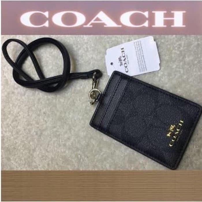 

Coach Signature ID Tag Lanyard