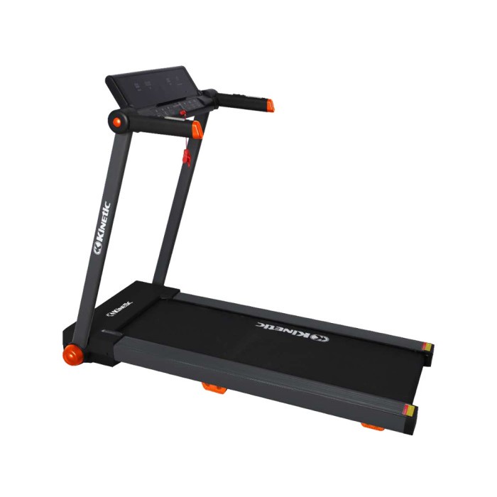 Alat Fitness Kinetic Motorized Treadmill 0.8 Hp Black/Org 12P Home Gym 053