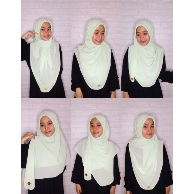 HIJAB SEGI EMPAT OVAL 130X130/ BAWAL MALAYSIA/ BAWAL CERUTY/ HIJAB JUMBO