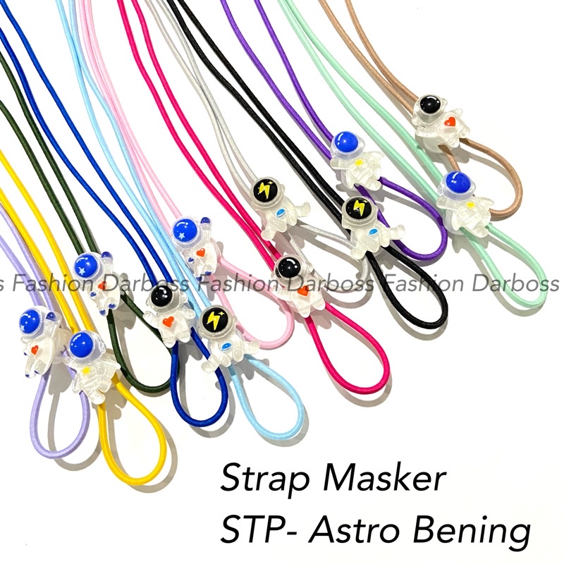 (PART 7 STP) Strap Masker 2 in 1 Anak dan Dewasa ASTRONOT bisa CUSTOM NAMA/ Tali Kalung Masker/ Peng