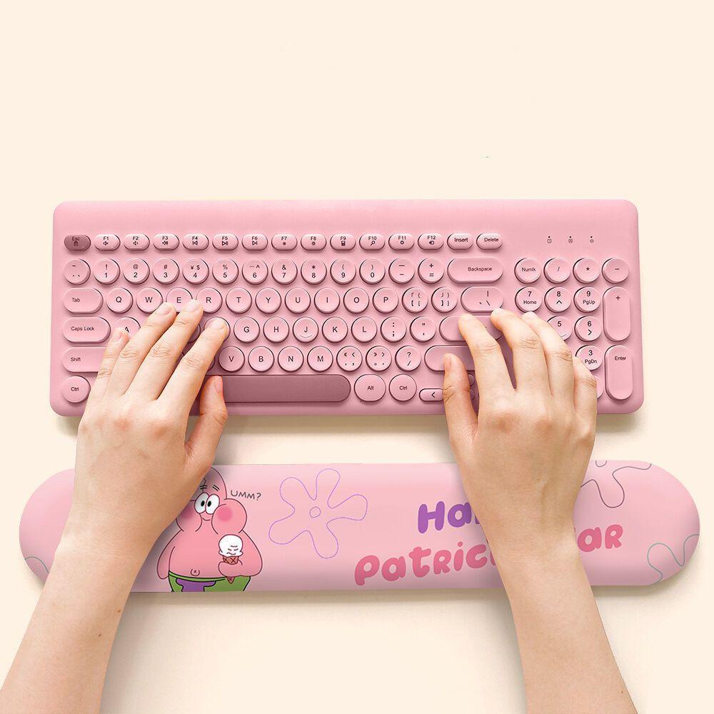 Dllencase Alas Mouse Pad Ergonomis Komputer Notebook Keyboard Mouse Mat Sponge Bobes SpongeBobes A336