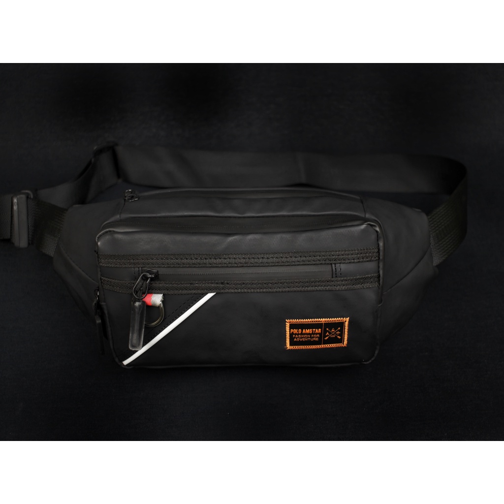 Waistbag Waterproof Bahan Ballon Anti Air Original Polo Amstar Tas Pinggang Tas Selempang Bahu Premium Quality