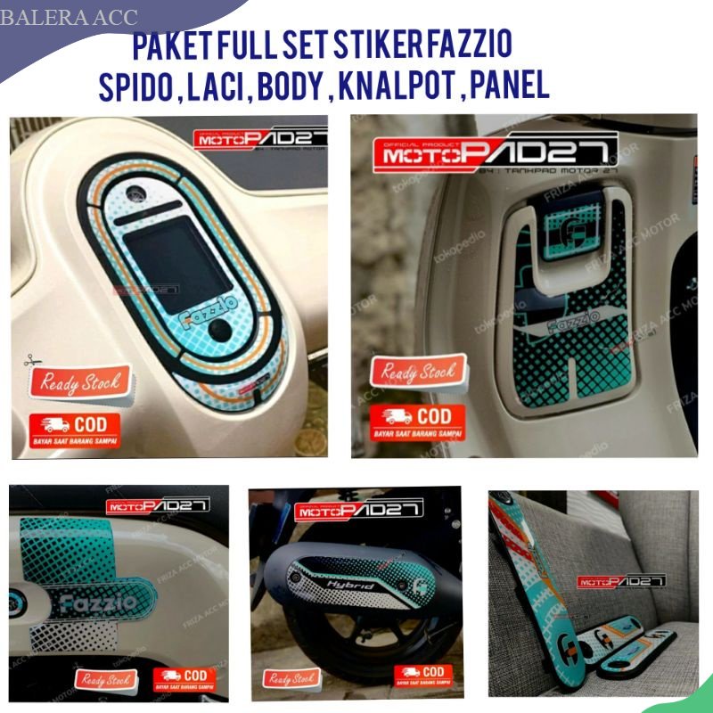 Paket stiker full set FAZZIO 2022 5 item Premium