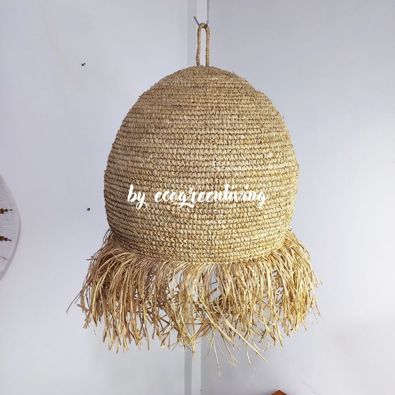 CAP LAMPU AGEL SEAGRASS JUMBO / LAMPSHADE / CUP LAMPU GANTUNG