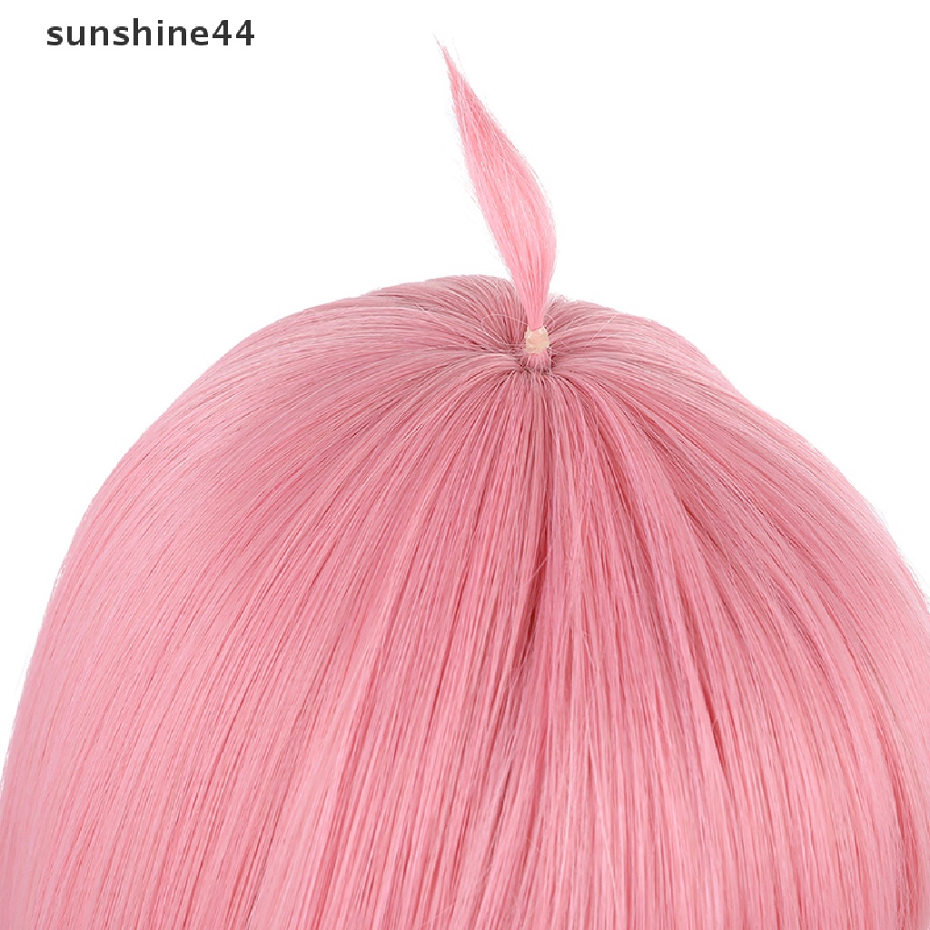 Sunshine Wig / Rambut Palsu Karakter Anime Warna Pink Untuk Cosplay / Pesta Halloween