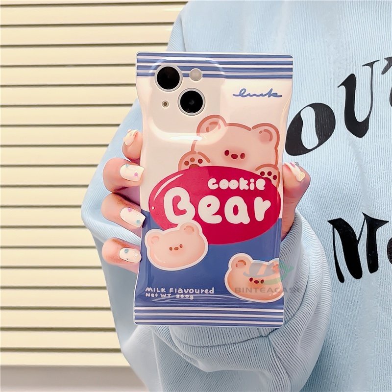 Soft Case TPU Motif Beruang Untuk OPPO A57 2022 A77S A15 A16 A16K A54 A53 A12 A5S A7 A3S A11k A31 A52 A92 A94 A37 F9 A1K A76