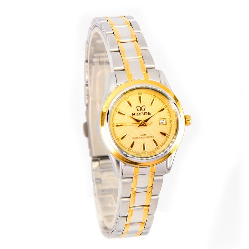 jam tangan Mirage Rante kombinasi wanita 8520 original tahan air