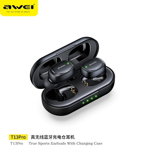 TWS AWEI Earphone True Wireless Sports Bluetooth Earbuds  T13 Pro