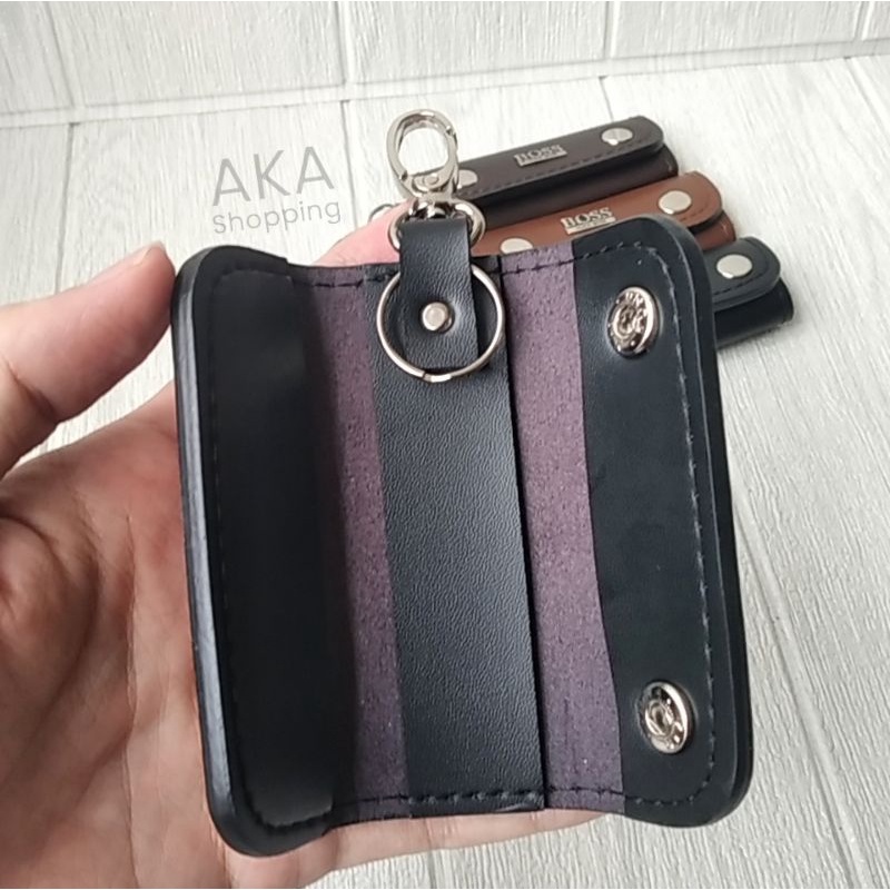 [HG BOSS10] Elegan Mini Dompet STNK Gantungan Kunci Mobil Motor