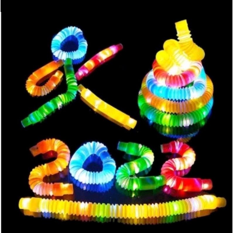 Mainan Anak Light Up Pop Pipes / Mainan anak Murah Lampu LED Harga 1 pc
