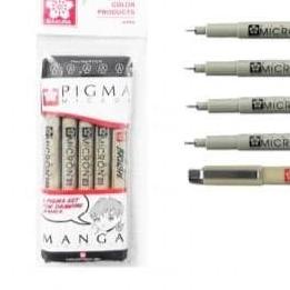 

Sakura Pigma micron Manga Drawing set