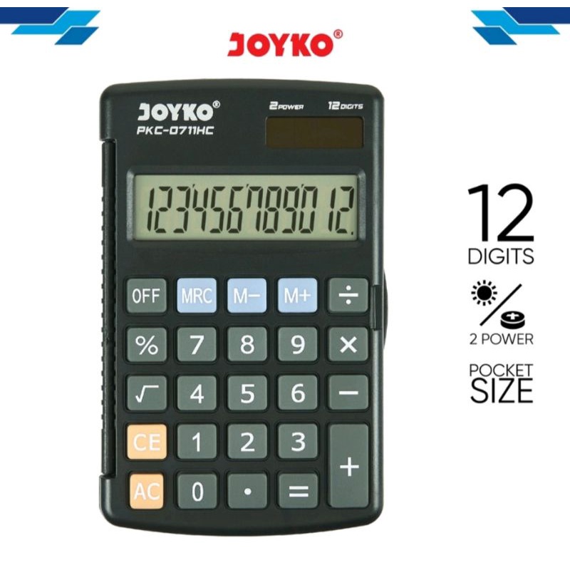 

Zyd Kalkulator Elektronik Joyko PKC-0711HC Electronic Calculator