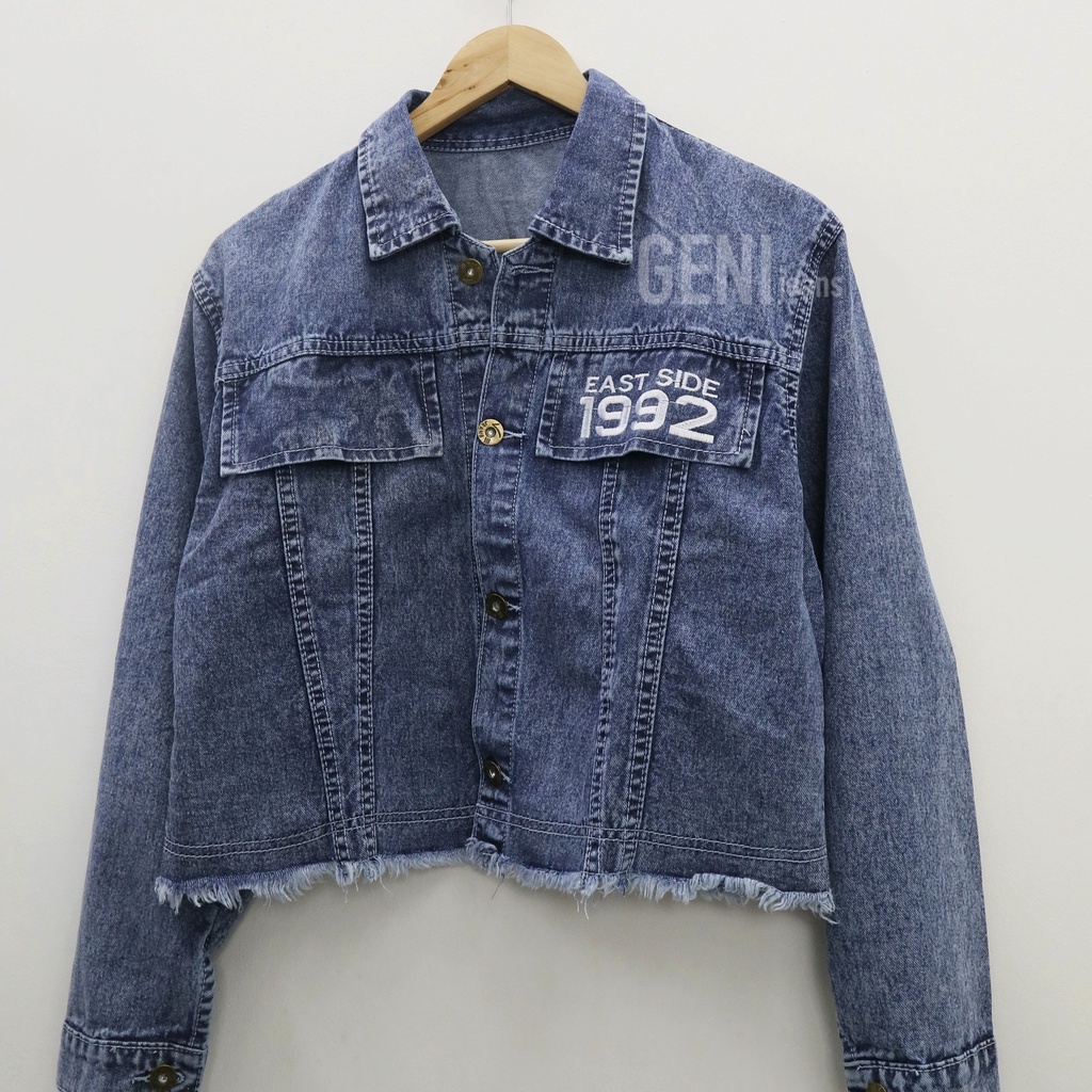 (ORIGINAL) Yifor crop jacket jeans wanita by Genijeans
