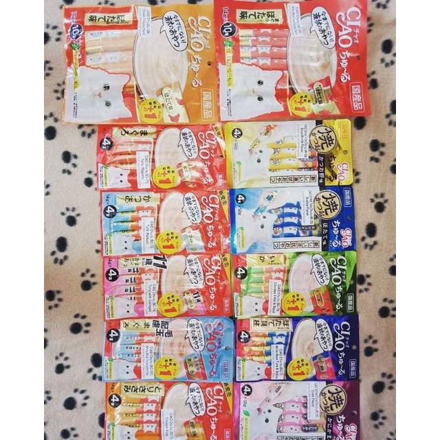 Ciao Liquid 14g × 4pcs / Snack Kucing Creamy Ciao Liquid Churu 14g × 4pcs