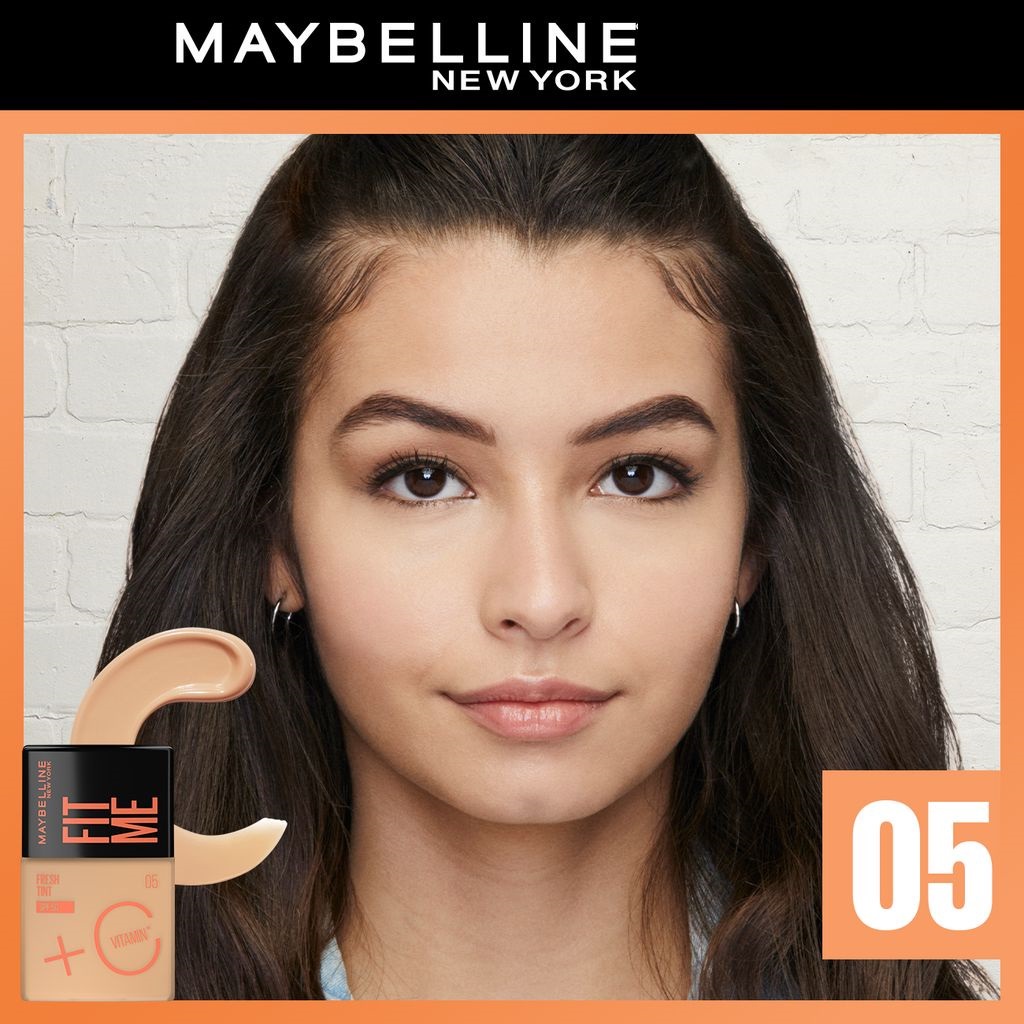 MAYBELLINE Fit Me Fresh Tint Spf 50 + Vitamin C 30mL  |Foundation Tint BY AILIN