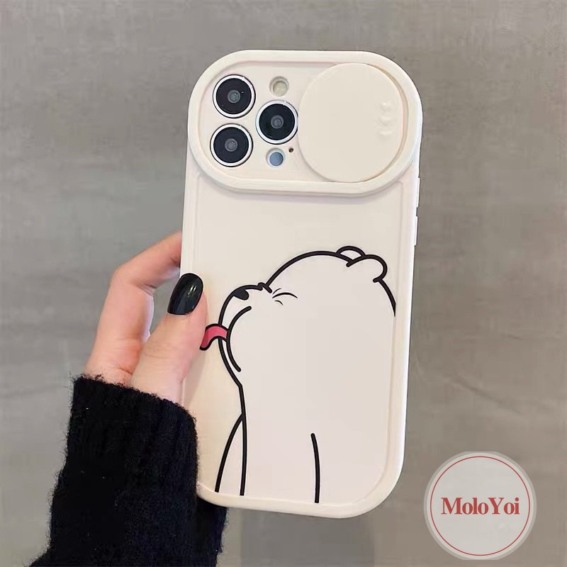 Soft Case Tpu Motif Kartun Beruang Untuk IPhone 11 13 12 Pro Max 7Plus XR 11 Pro Max X XS Max 8Plus