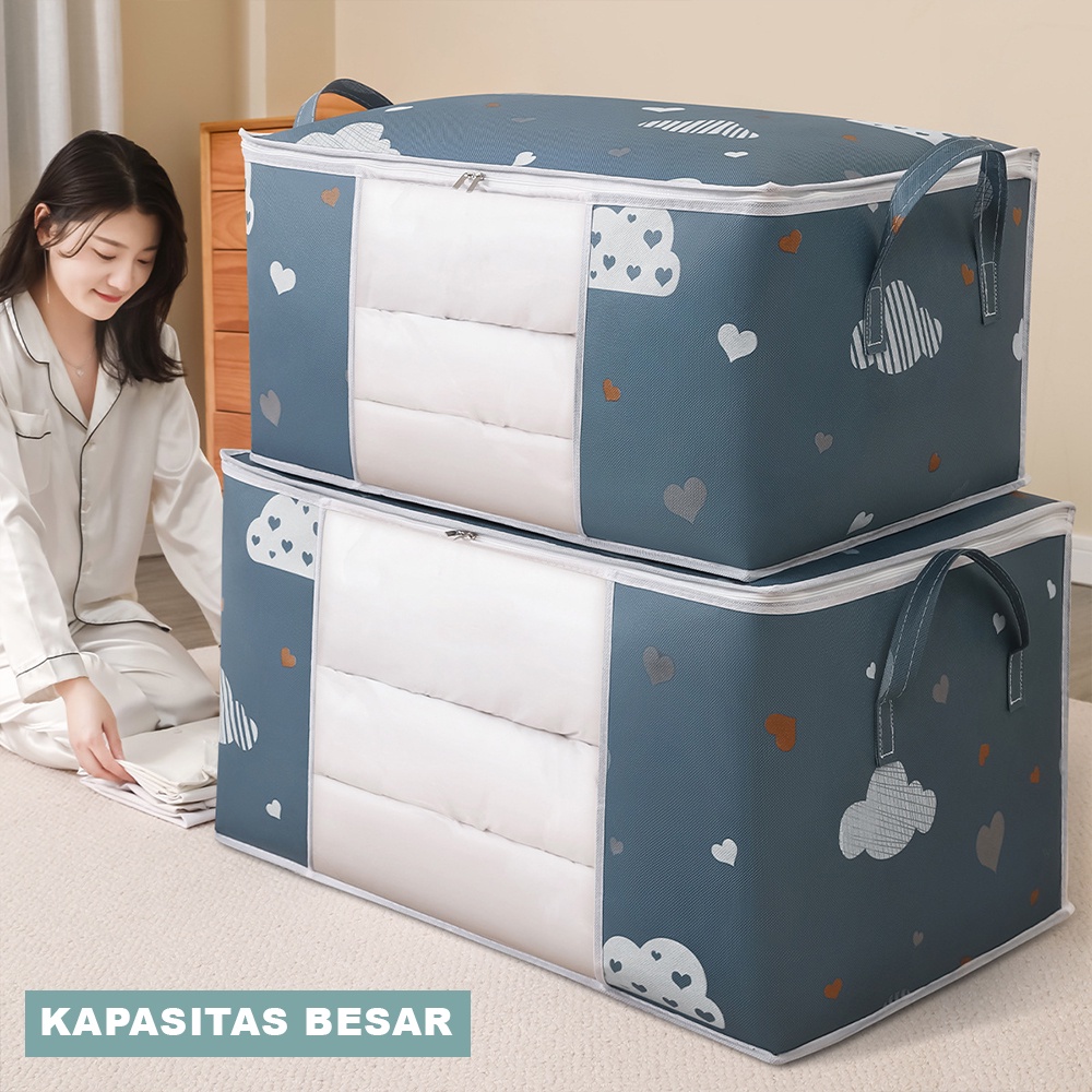 Tempat Penyimpanan Pakaian Selimut Bed Cover Organizer Serbaguna - TP014