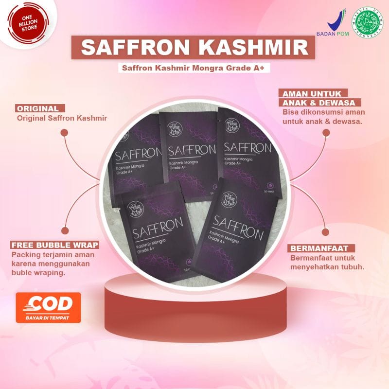 

Saffron Kashmir kemasan sachet