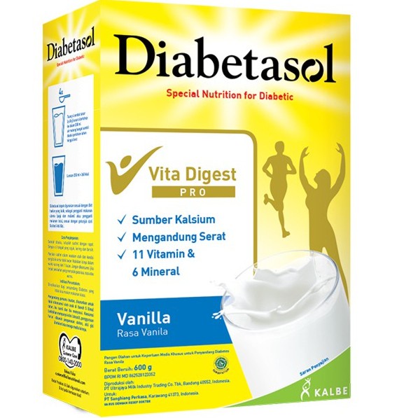 

Diabetasol Susu Diabetes Rasa Vanila 600 gr