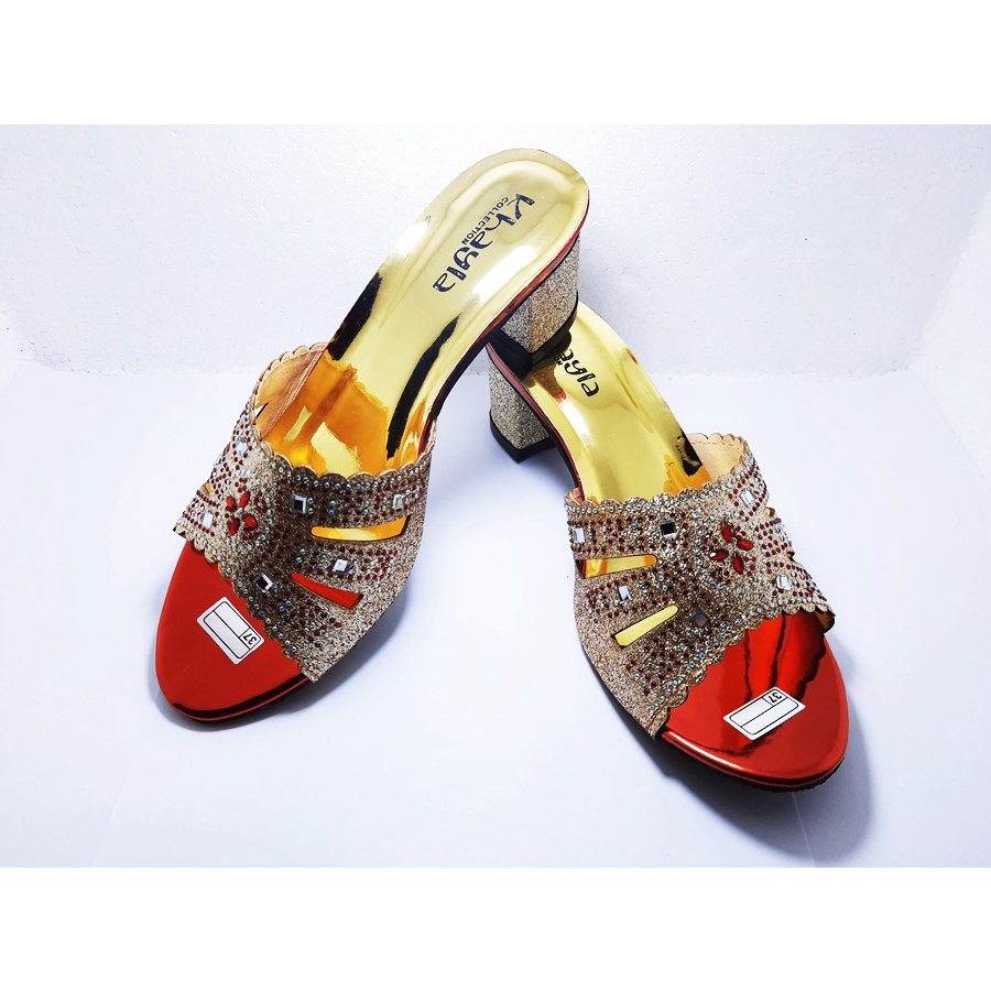 SANDAL WEDGES WANITA/HELS PAYET/SANDAL PESTA WANITA/TERBARU/KEKINIAN/SALLSA SICI