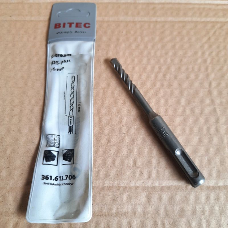 Mata bor beton/tembok BITEC SDS PLUS X-TREAM 6mm