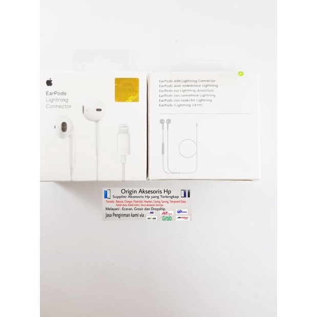 HEADSET HANDSFREE ORIGINAL 100% IPHONE 7 7+ 8 8+ X