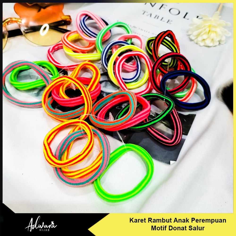 Ikat Rambut Salur Anak Perempuan 5 cm