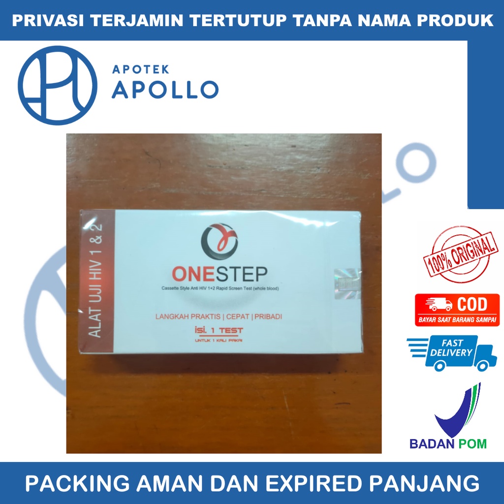 ONESTEP ONE STEP HIV TEST 1 DAN 2 ALAT UJI HIV