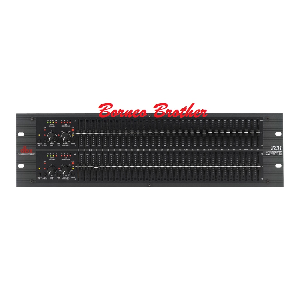 DBX 2231 Original Equalizer 2 x 31 Band w Noise Reduction dan Limiter