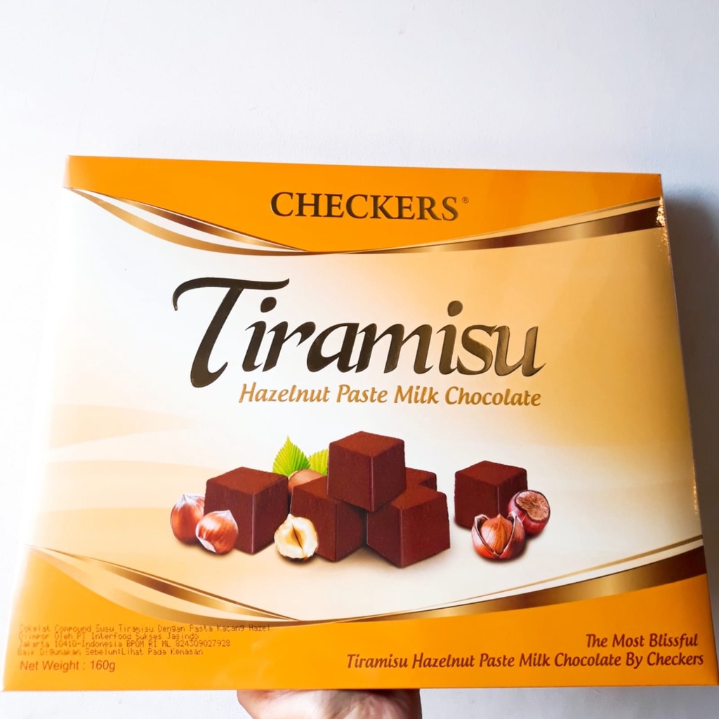 

Coklat Checkers Tiramisu Box 160gr