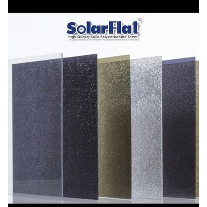 solarflat polikarbonat 1.2 mm, 3 mm, 6 mm