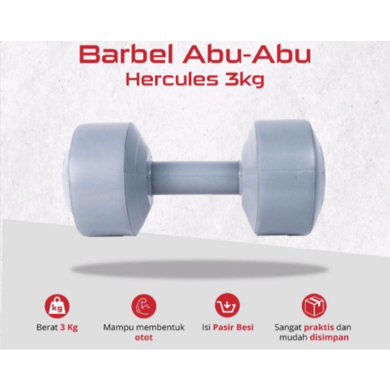 Barbel Murah 3KG/Dumbbell Murah 3KG/Barbel Plastik 3KG/Barbel Fitnes Senam