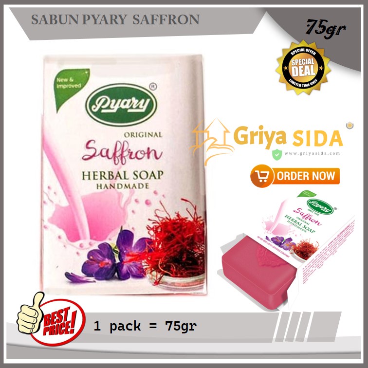 Sabun Arab Pyary Saffron Soap 100% Original